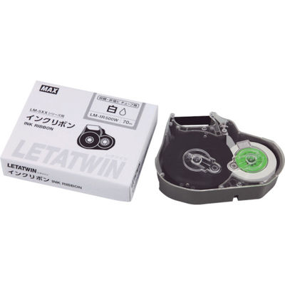 マックス MAX チューブマーカー レタツイン 専用インクリボンカセット LM-IR500W 1個 855-0355（直送品）
