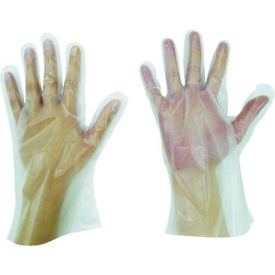 東京パック 使い捨て手袋 SーHYBRIDグローブ五本絞りS 半透明 HG-S 1箱(200枚) 836-3609（直送品）