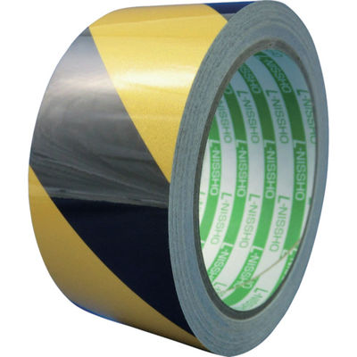 日東電工 日東エルマテ 再帰反射テープ 75mm×10m イエロー/ブラック HT-75YB 1巻 829-0901（直送品）