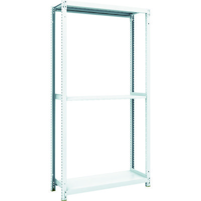 トラスコ中山 TRUSCO スチールラック M1型抗菌塗装ボルトレス軽量棚900X320XH1800 3段 M1-6333 1台(1個)（直送品）