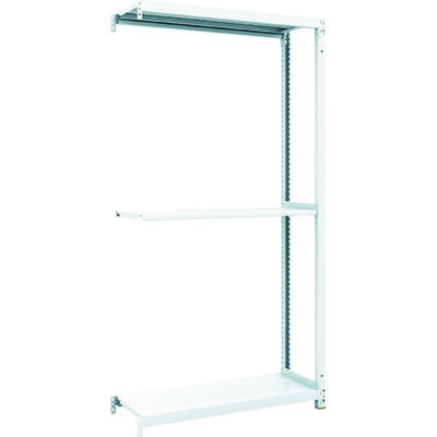 TRUSCO スチールラック M1型抗菌塗装ボルトレス軽量棚900X320XH1800 3段 連結 M1-6333B 1台(1個)（直送品）