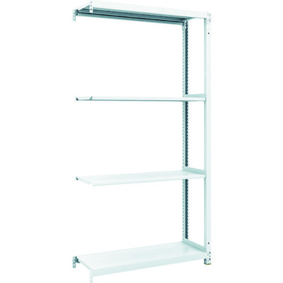 TRUSCO スチールラック M1型抗菌塗装ボルトレス軽量棚900X320XH1800 4段 連結 M1-6334B 1台(1個)（直送品）