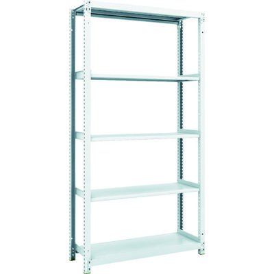 トラスコ中山 TRUSCO スチールラック M1型抗菌塗装ボルトレス軽量棚900X320XH1800 5段 M1-6335 1台(1個)（直送品）