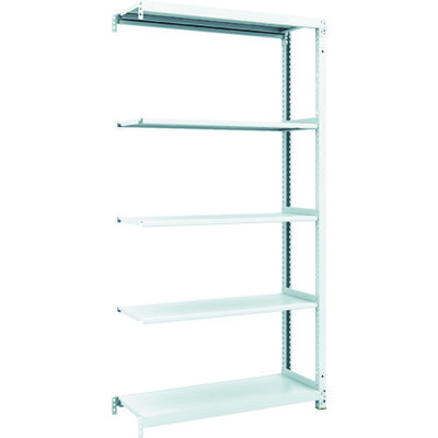 TRUSCO スチールラック M1型抗菌塗装ボルトレス軽量棚900X320XH1800 5段 連結 M1-6335B 1台(1個)（直送品）