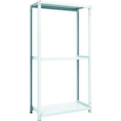 トラスコ中山 TRUSCO スチールラック M1型抗菌塗装ボルトレス軽量棚900X420XH1800 3段 M1-6343 1台(1個)（直送品）