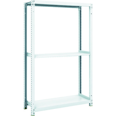 トラスコ中山 TRUSCO スチールラック M1型抗菌塗装ボルトレス軽量棚900X320XH1500 3段 M1-5333 1台(1個)（直送品）