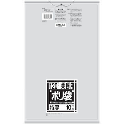 日本サニパック サニパック L99G 厚くて丈夫なポリ袋 120L 1袋(10枚) 828-9310（直送品）