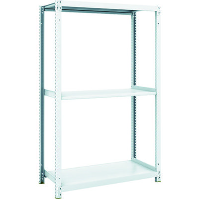 トラスコ中山 TRUSCO スチールラック M1型抗菌塗装ボルトレス軽量棚900X420XH1500 3段 M1-5343 1台(1個)（直送品）