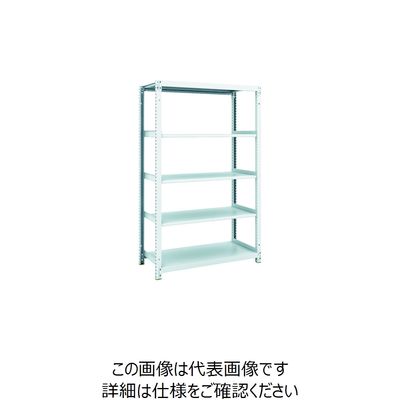 トラスコ中山 TRUSCO スチールラック M1型抗菌塗装ボルトレス軽量棚900X420XH1500 5段 M1-5345 1台(1個)（直送品）