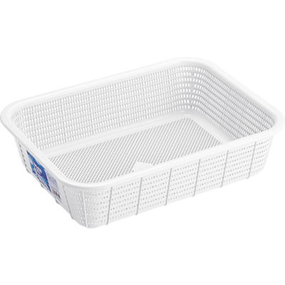 リス キッチンバスケットLホワイト GHAH348 1個 836-2509（直送品）