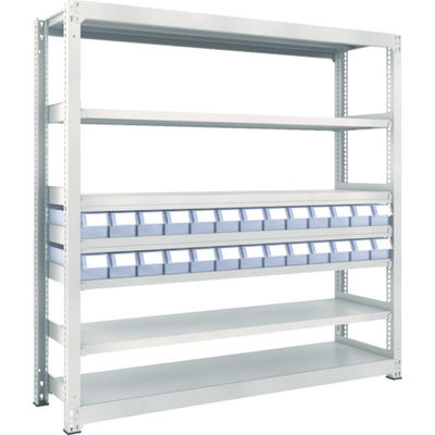 トラスコ中山 TRUSCO スチールラック M3型中量棚 H1800 樹脂透明引出付 小X26 M3-6657-C26 1台(1個)（直送品）