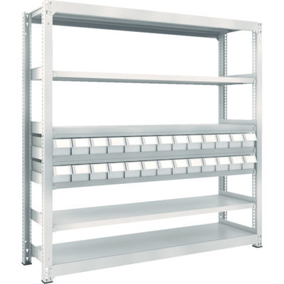 トラスコ中山 TRUSCO スチールラック M3型中量棚 H1800 樹脂NG引出付 小X26 M3-6657-E26 1台(1個)（直送品）