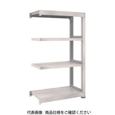 TRUSCO スチールラック M3型中量棚 900×1121×H1500 4段 連結 ネオグレー M3-53124B NG 1セット(1個)（直送品）