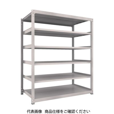 TRUSCO スチールラック M3型中量棚 1200×1121×H2100 6段 単体 ネオグレー M3-74126 NG 1セット(1個)（直送品）
