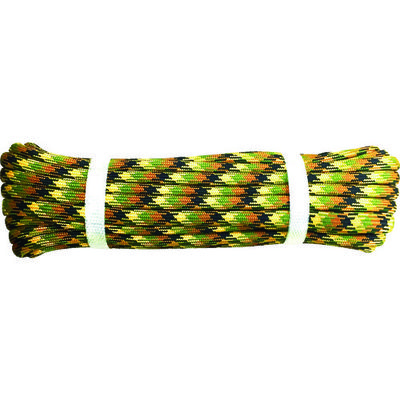 ユタカメイク PP迷彩ロープ 8mm×10m MSR-81 1本 855-2750（直送品）