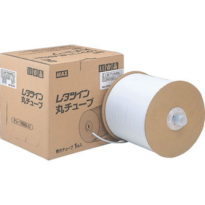 マックス MAX チューブマーカー レタツイン ドラム式 チューブ白 内径4.2mm LM-TU442L 1巻 828-9918（直送品）