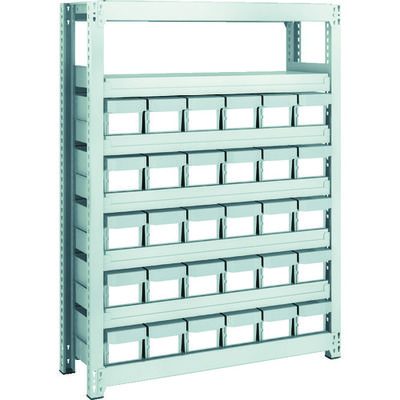 トラスコ中山 TRUSCO スチールラック M2型軽中量棚 H1200 樹脂NG引出付 小X30 M2-4337-E30 1台(1個)（直送品）