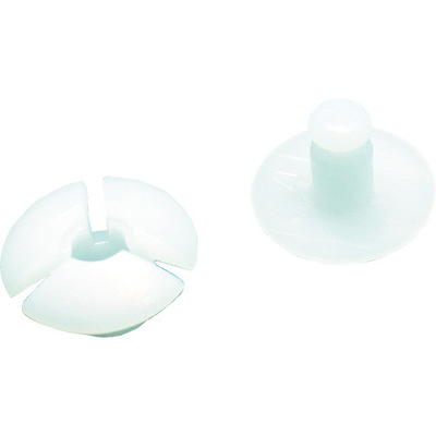 トラスコ中山 TRUSCO プラスチック留め具 フランジ径12mm板厚8.0mm以下用20S入 TSL-12-8 1袋(20セット)（直送品）