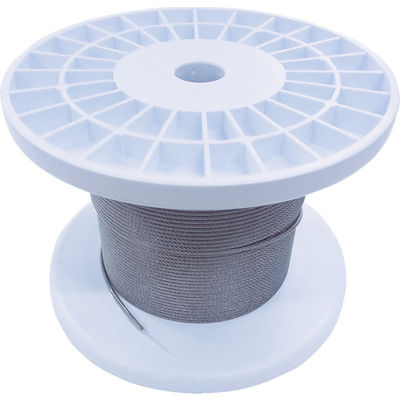 ニッサチェイン 透明コーティングワイヤロープ 2.0mm×100m TSY20V-CLR 1巻 825-5904（直送品）