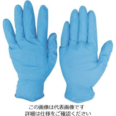 宇都宮製作 シンガー シンガーニトリルディスポグローブNo880ブルー粉付 Sサイズ (100枚入) NBR0450PW-BBS 1箱(100枚)（直送品）