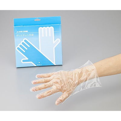 アズワン ポリエチレン手袋 エコノミー 薄手 S ケース販売 1000枚 2-4972-53 1ケース(1000枚)（直送品）