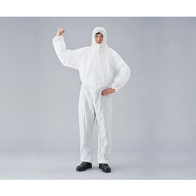 アズワン 作業つなぎ服 M ケース販売 3-1780-51 1箱(50枚)（直送品）