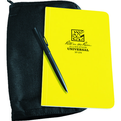 Rite in the Rain RITR 4 5/8X7 1/4キット イエローブック/ブラックカバー 374B-KIT 1セット（直送品）