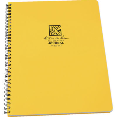 Rite in the Rain RITR 8 1/2X11 スパイラルノートブック ジャーナル 393-MX 1冊 835-3876（直送品）