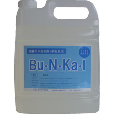 ヤナギ研究所 物油用中性洗剤 Bu・N・Ka・I 5L BU-10-F 1個 855-0167（直送品）