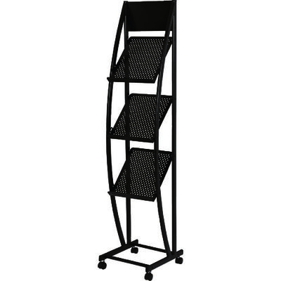 Writebest パンフレットスタンド 310×330×1350 MR1518 1台 836-9057（直送品）