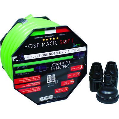 Euroequipe idroeasy 【売切廃番】 マジックソフトホース 13.5X18mm 15m MS1315GN-FN 1巻（直送品）