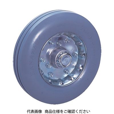 カナツー ゼロプレッシャータイヤ 車輪 ハブ付 ZP12X3.00HS-GY 1個 828