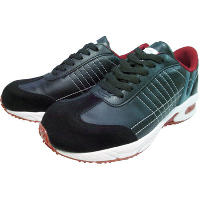 日進ゴム 日進 耐滑樹脂先芯入りスニーカー 黒 25.5cm V206BK-25.5 1足 826-6602（直送品）