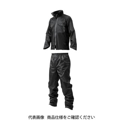 マック Makku 雨具 いぶし銀 BLK EL AS4000-BK-EL 1着(1枚) 836-6136（直送品）