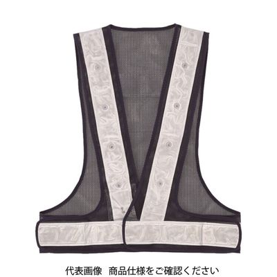 スリーライク LEDパトベスト LED赤 ネイビー×白反射 A-0607-LER 1着 836-5159（直送品）