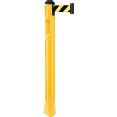 スガツネ工業 SUGATSUNE (290035908) ベルトパーテーション ポール 支柱黄 黄黒 80-5300YL-SF 1本（直送品）