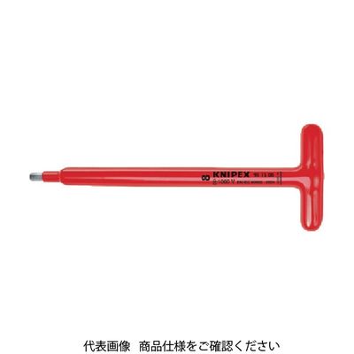 KNIPEX 絶縁1004VT型六角棒レンチ 6mm ロング 9815-06 1本 835-6519（直送品）