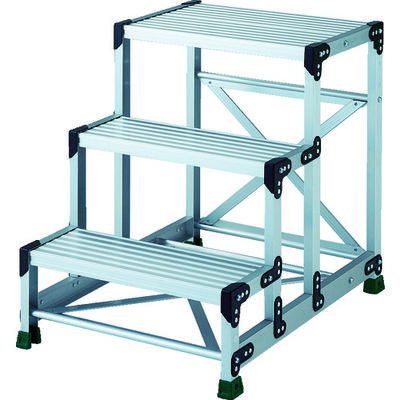 トラスコ中山 TRUSCO アルミ合金製作業台 3段 高さ0.75m 天板600×400 TSF-3675 1台 855-7678（直送品）