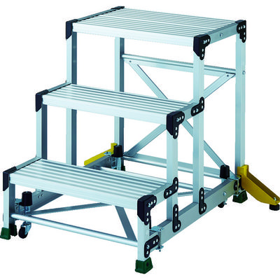 トラスコ中山 TRUSCO TSF型踏台 H750 アウトリガー MGキャスター付 TSF-3675-OC 1台 856-3439（直送品）