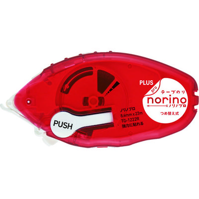 プラス PLUS 39242)ノリノプロ 強力に貼れる 本体ブリスター TG-1222 1個 836-4508（直送品）