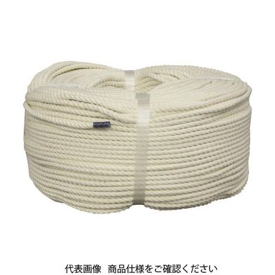 ユタカメイク 綿ロープ巻物 10φ×200m C10-200 1巻 829-1204（直送品）