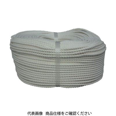 ユタカメイク ロープ 綿ロープ巻物 6φ×200m C6-200 1巻 829-1209（直送品）