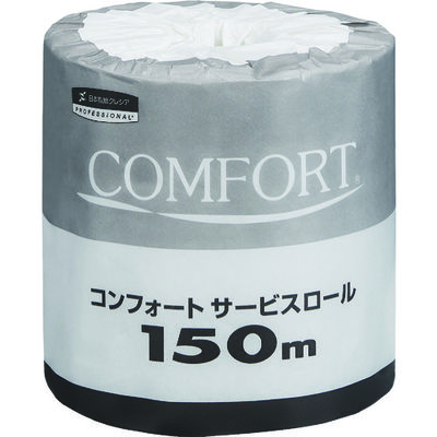 日本製紙クレシア クレシア トイレットペーパー コンフォートサービスロール 150m 1ケース60個入 11250 1ケース(60巻)（直送品）