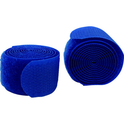 ユタカメイク マジックテープ マジックストラップS 20mm×60cm ブルー G-42 1袋(2巻) 828-0513（直送品）