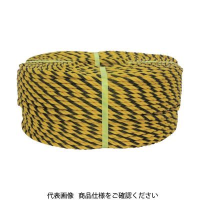 ユタカメイク ロープ 標識ロープ巻物 12φ×200m Y12-200 1巻 828-0841（直送品）