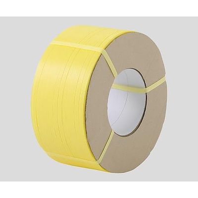 アズワン カラーPPバンド(機械締め) GOBー12 12mm×3000m 黄 3-1621-02 1巻(3000m)（直送品）