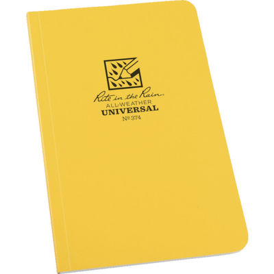Rite in the Rain RITR 4 5/8X7 1/4 ソフトカバーブック 横開きタイプ ユニバーサル 374 1冊（直送品）