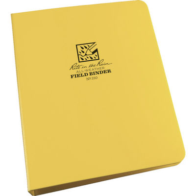 Rite in the Rain RITR 【売切廃番】リングバインダー1キャパシティー イエロー 210 1個(1冊) 835-3824（直送品）