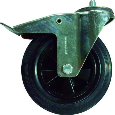 カイザークラフト KAISER 運搬車用取り替えキャスター 自在ブレーキ付 200パイ 30202 1個 833-8988（直送品）