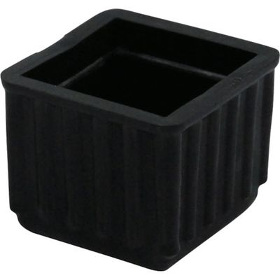 アイテック 光 イス脚キャップ 黒角24 BE-4-242 1個 836-0102（直送品）